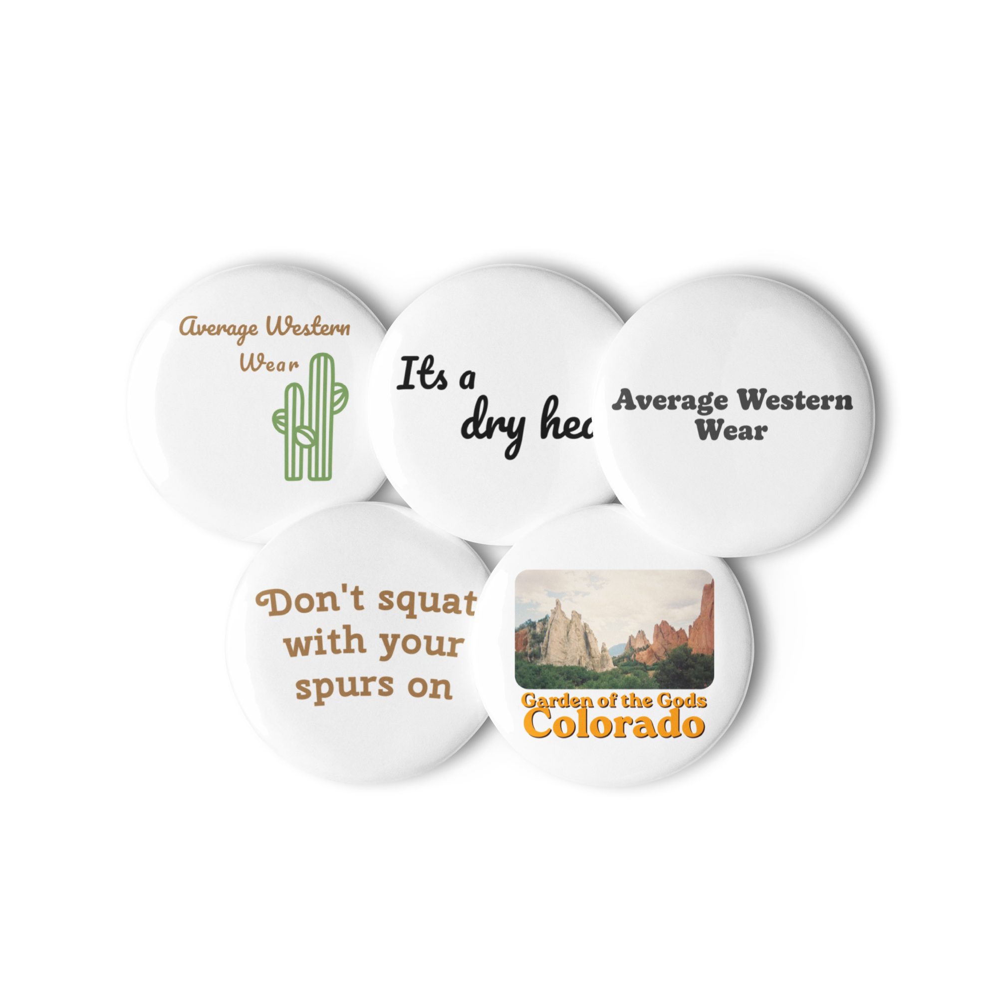 Average Western Wear Pins