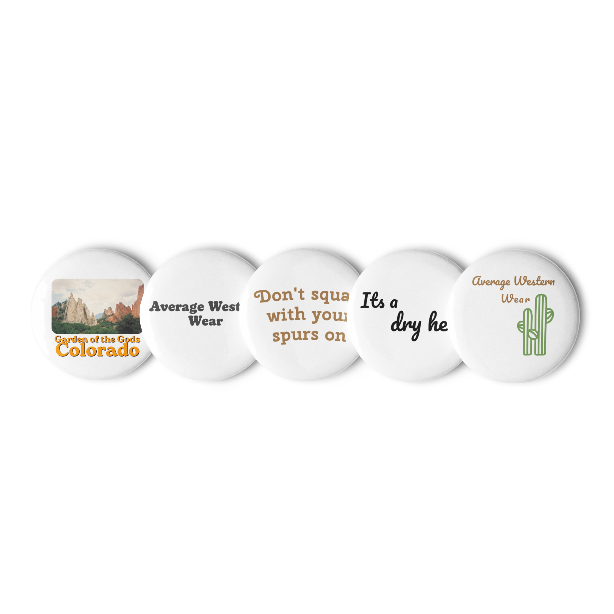 Average Western Wear Pins